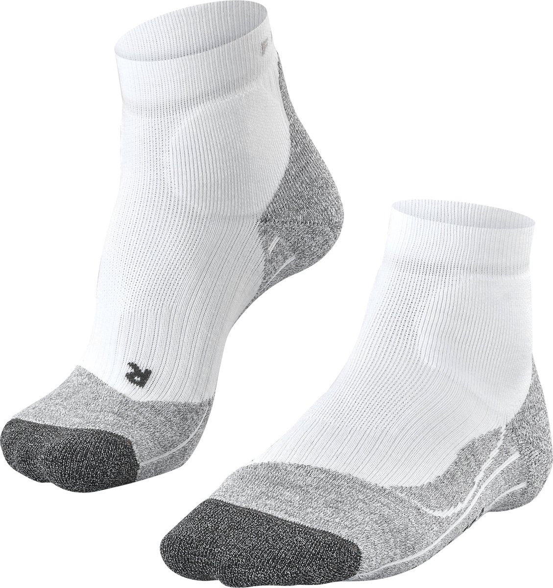 Falke te2 chaussettes de tennis courtes anti-ampoules en coton matière fonctionnelle homme blanc - taille 42-43