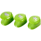 Creativ company set de poinçons, fleur, papillon, coeur, taille 25 mm, 3 pièces 1 boîte