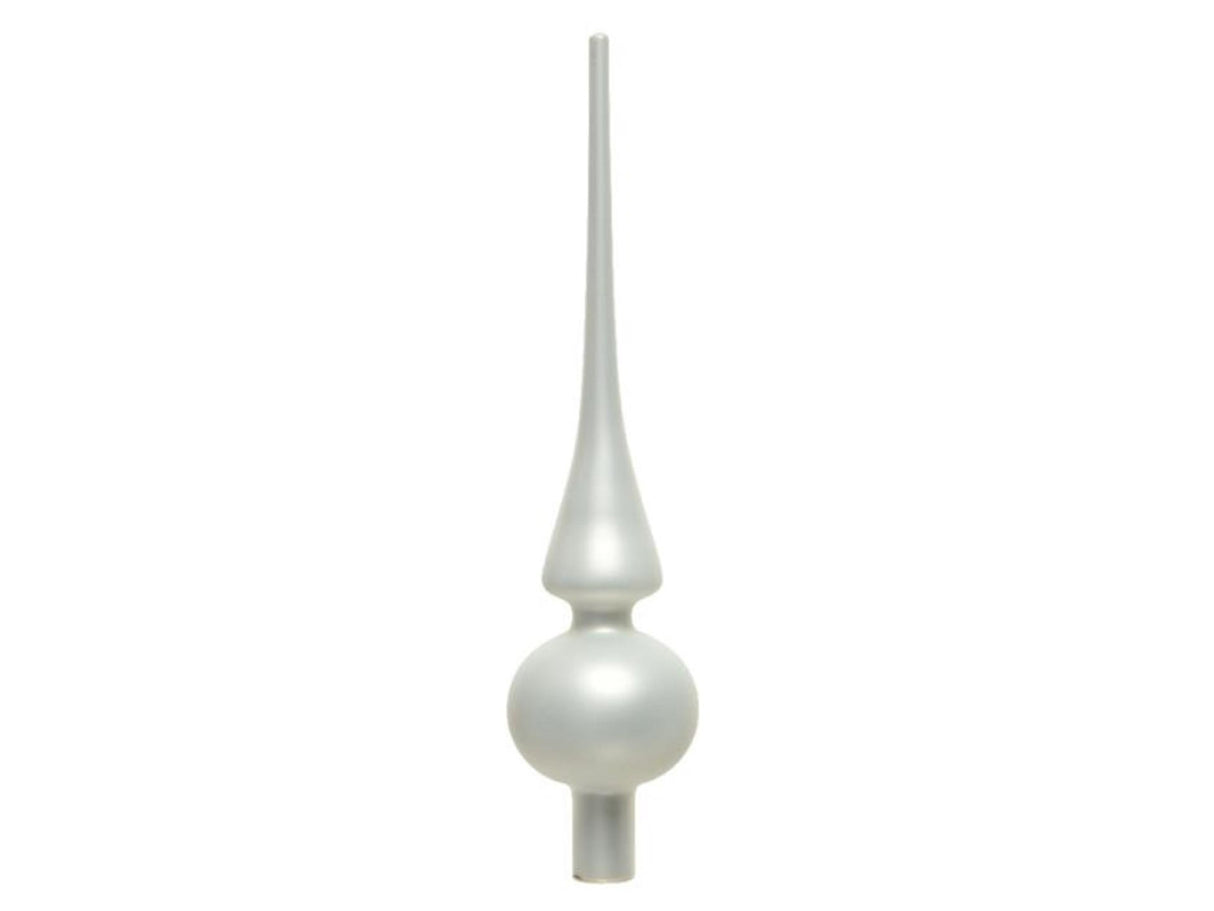 Decoris verre pointu blanc hiver mat ø6x26cm