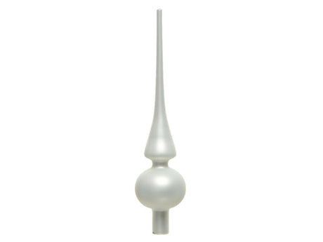 Decoris verre pointu blanc hiver mat ø6x26cm