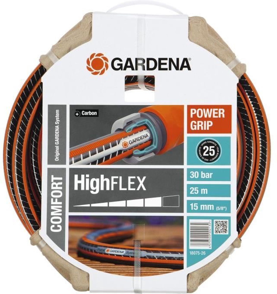 Tuyau d'arrosage Gardena Comfort Highflex - 15 mm (5 8 ) - 25 m
