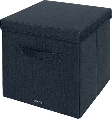 Boîte de rangement en tissu Leitz avec couvercle grande, lot de 2