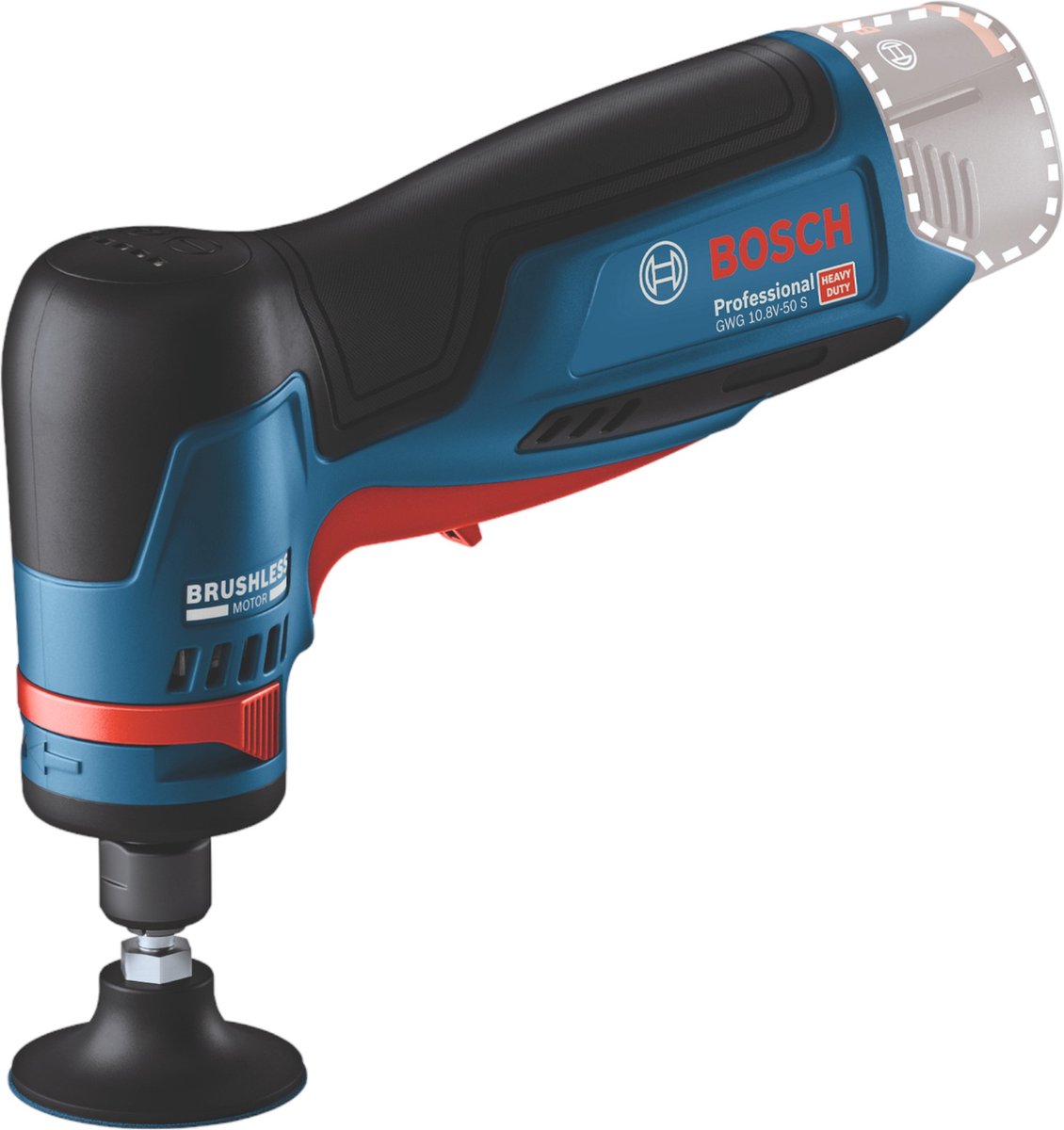 Bosch professional gwg 12v-50 s rechte slijpmachine basic body - 06013a7000