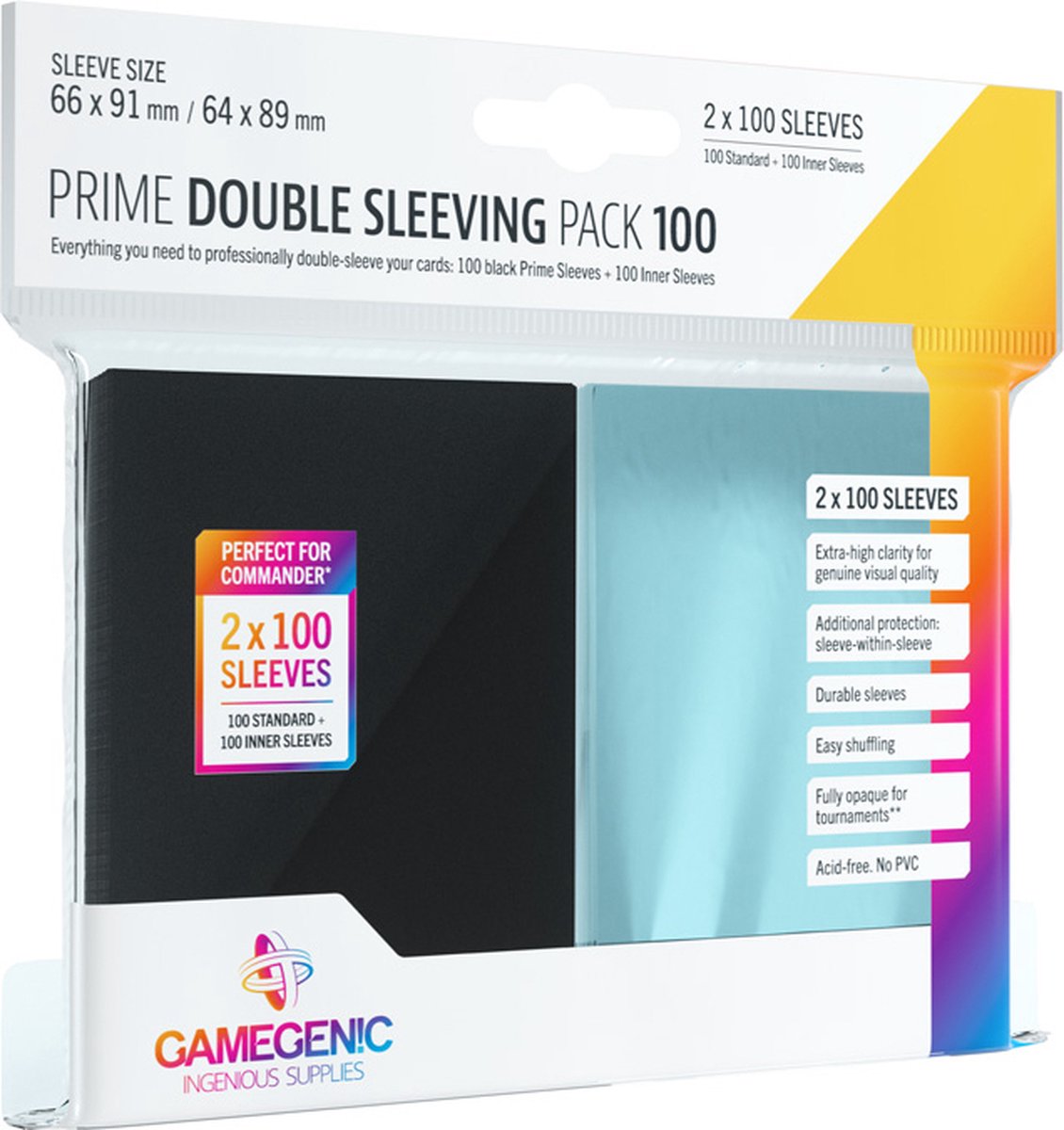 Gamegenic prime double pochette pack 100