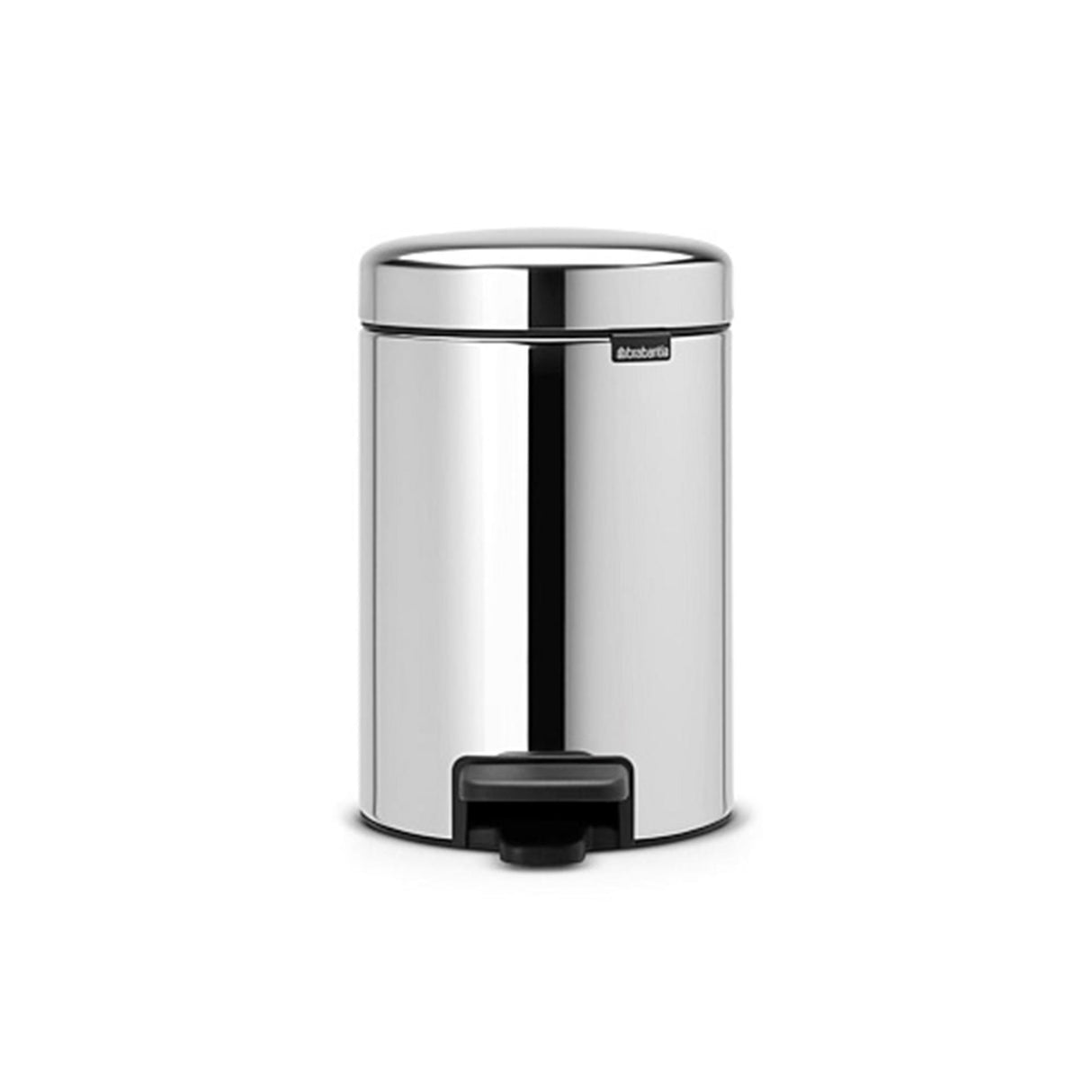 Poubelle Brabantia newicon - 3 litres - salle de bain - acier brillant