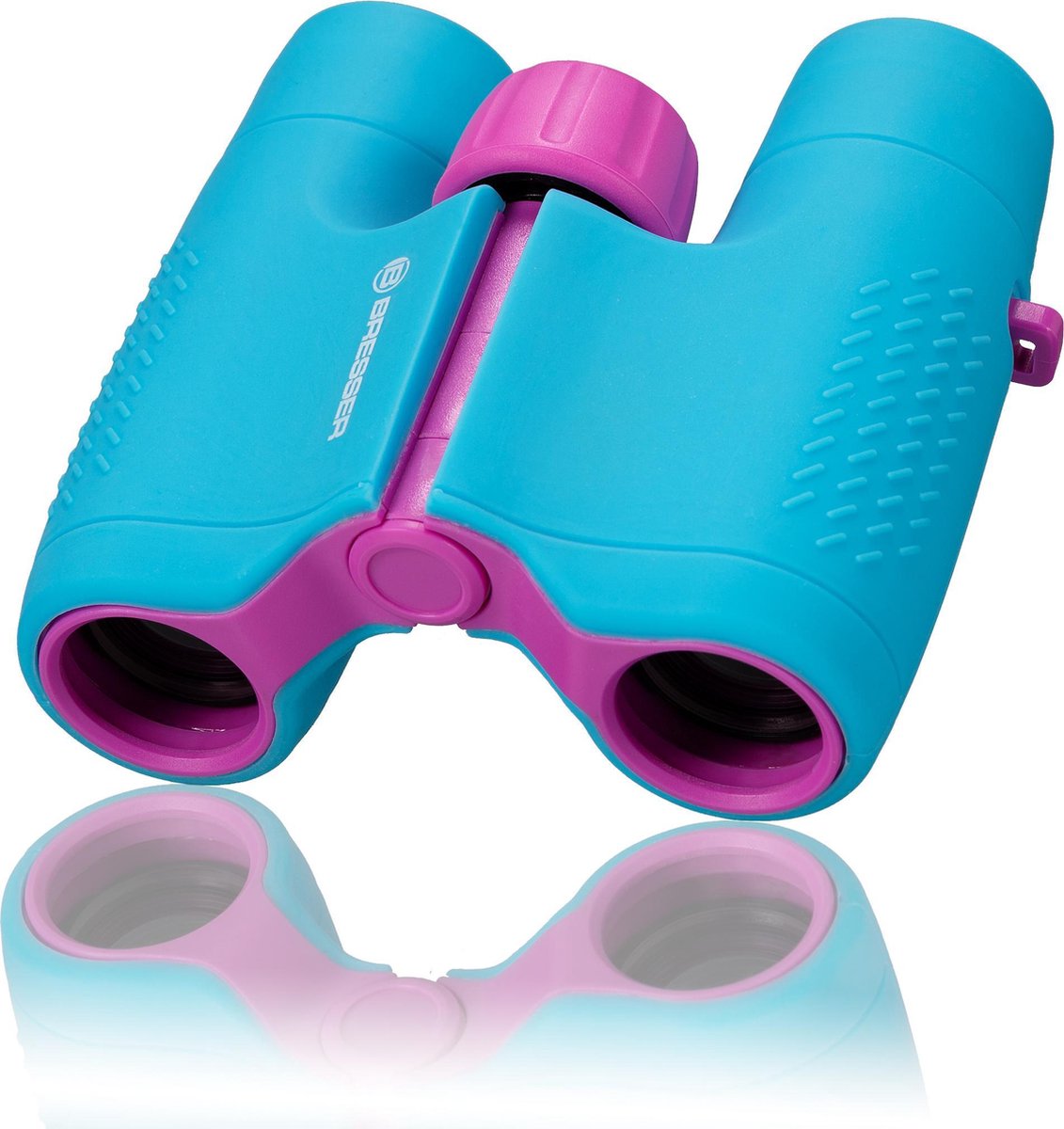 Jumelles Bresser junior - 6x21 - bleu violet - robustes - jumelles frontales