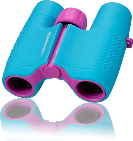 Jumelles Bresser junior - 6x21 - bleu violet - robustes - jumelles frontales