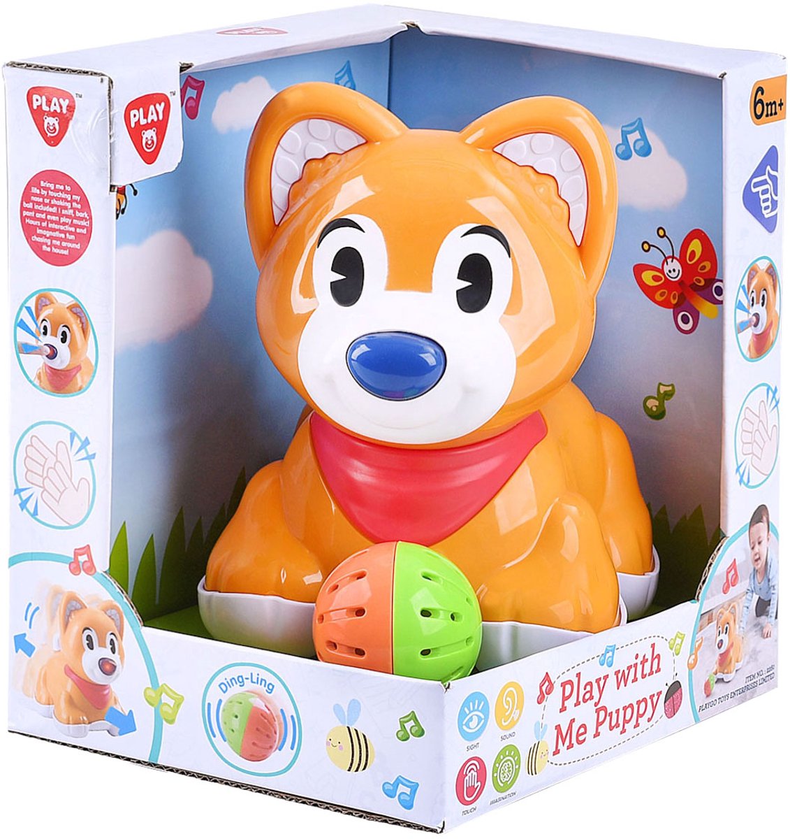 Playgo bébé chiot interactif avec ballon