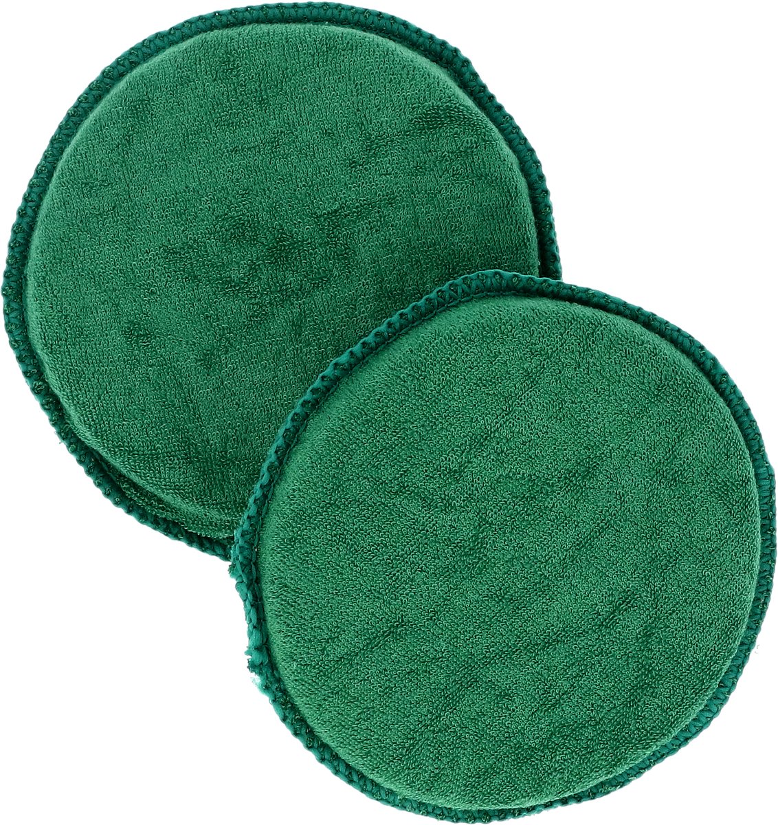 Tampon de nettoyage Turtle Wax en coton - pour nettoyer et réparer - pour surfaces en plastique et cuir - pour polir le cirage - bon contact entre la main et la surface - 2 pièces - diamètre 13 cm