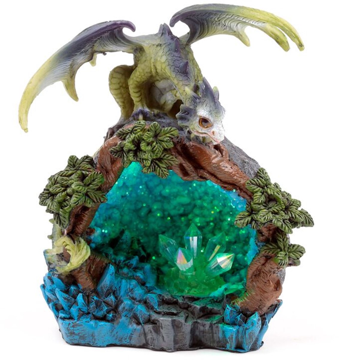 Fais de beaux rêves bébé dragon led tache de cristal de forêt