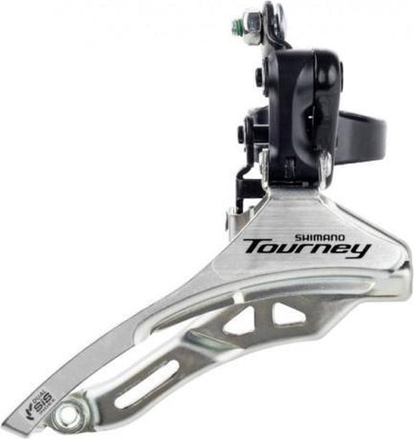 Dérailleur avant Shimano tourney fd-ty300 3x6 7 vitesses - down swing - down pull - collier haut 34,9 mm - 42t - (66-69°)