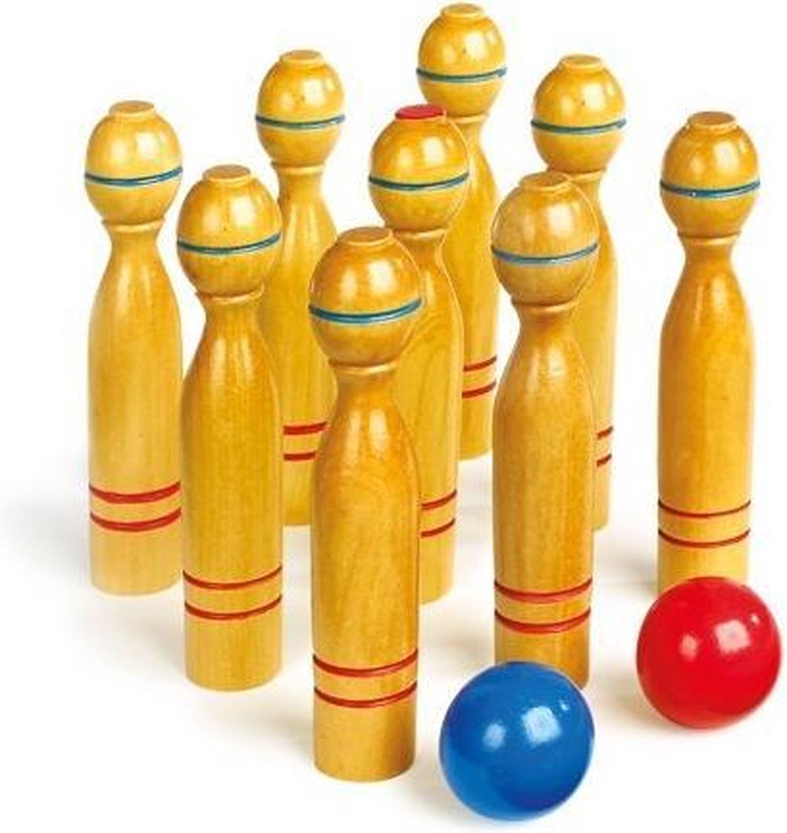 Petit pied - jeu de cône en bois, 11dlg.