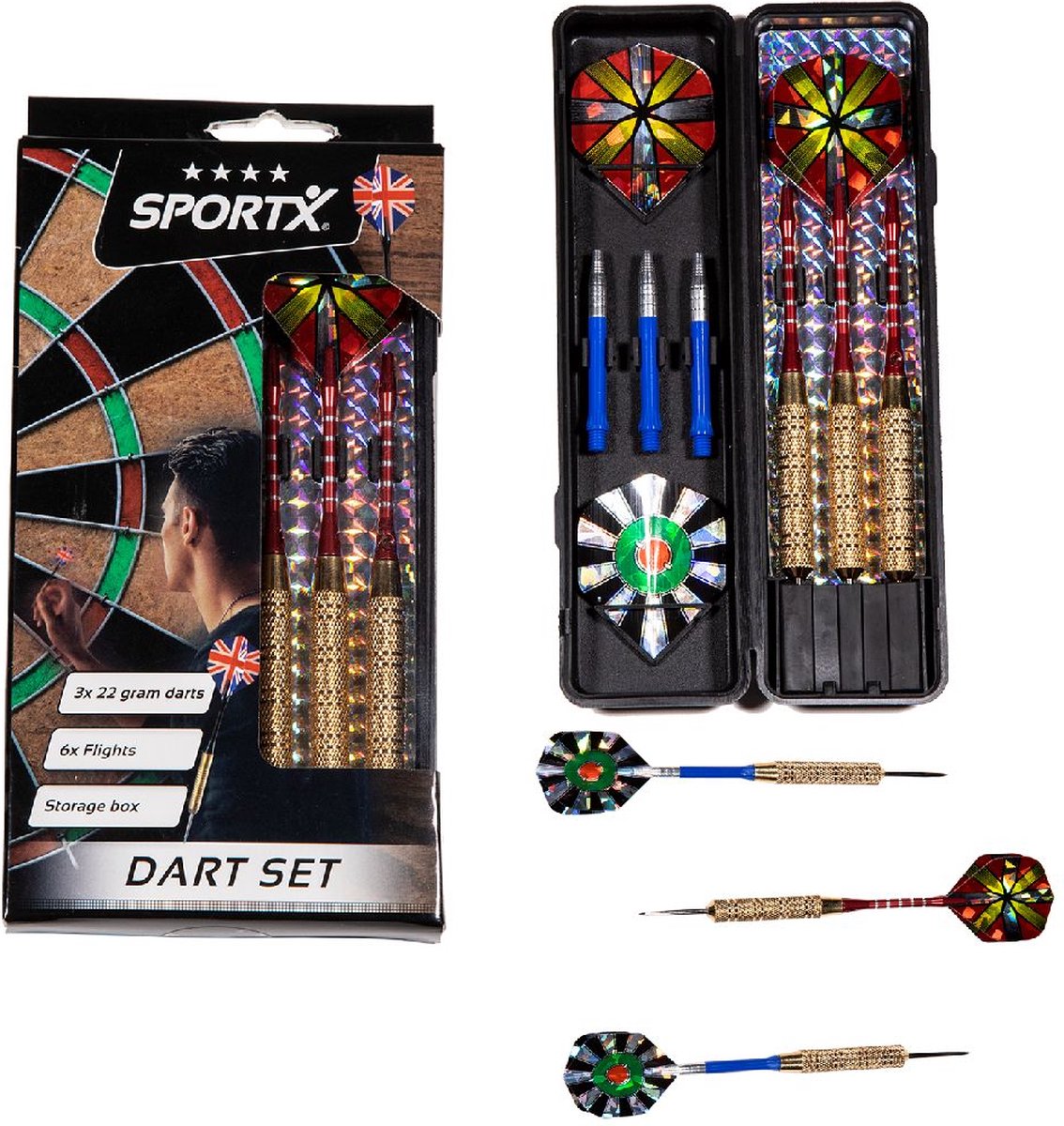 Sportx Dart Deluxe en cas de 22 grammes