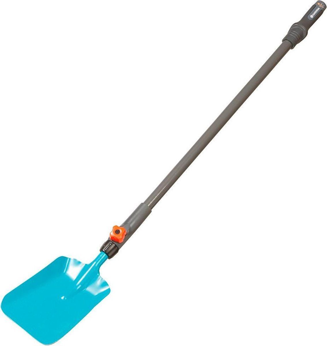 Pelle de jardin pour enfants Gardena - outils de jardin pour enfants - système interchangeable - manche 84,5 cm - plastique et acier - à partir de 3 ans