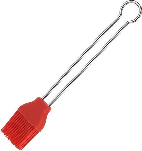 Westmark Brosse à vaisselle et pinceau à pâtisserie, longueur : 22 cm, acier inoxydable silicone, argent rouge, 15442270