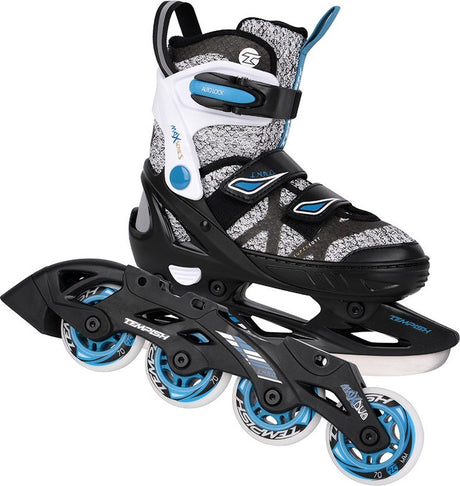 Tempish – enbo duo – patins de hockey sur glace – patins pour enfants – noir – doublure confort réglable – taille eu 37-40