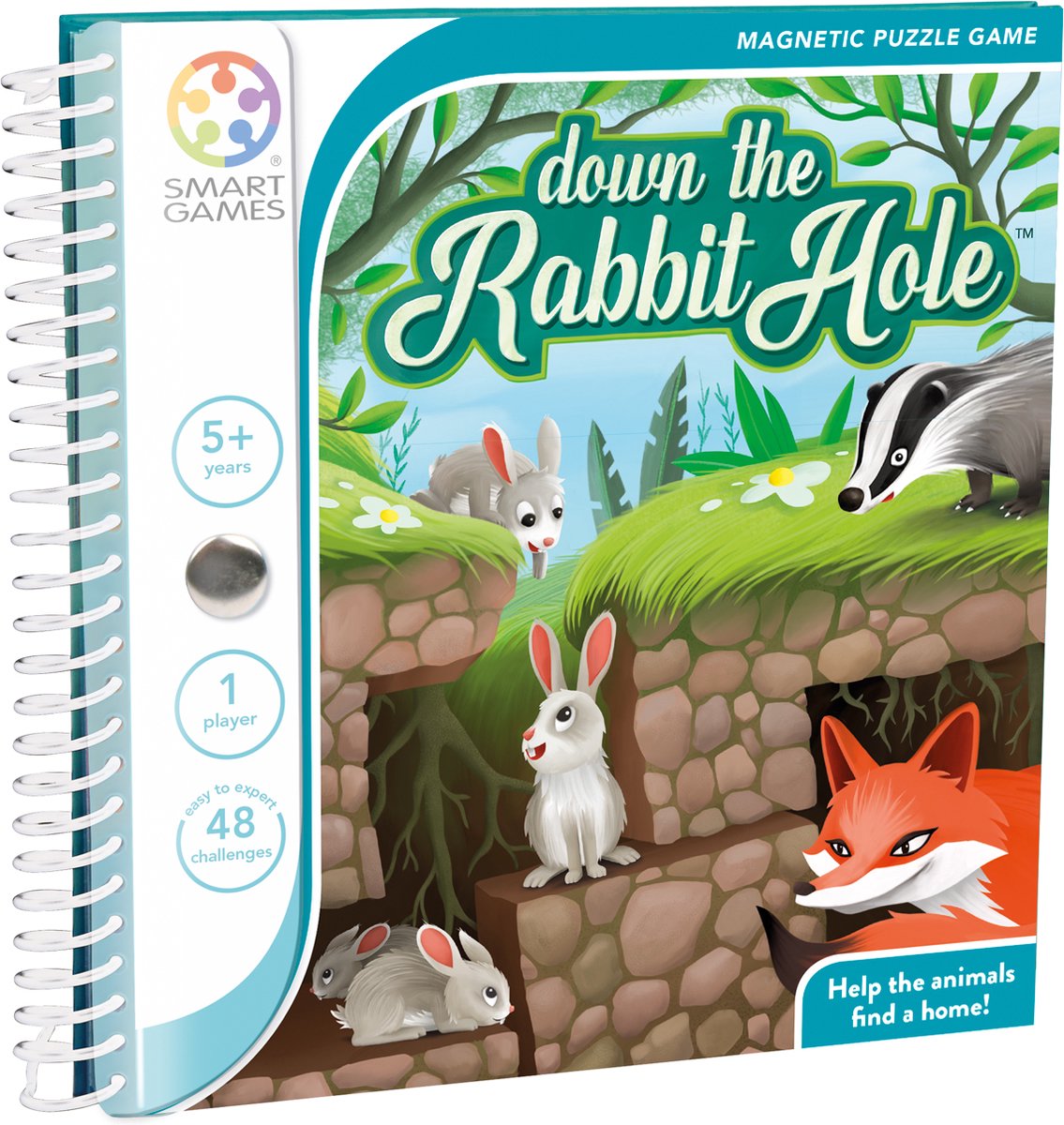 Jeux intelligents dans le terrier du lapin - jeu de pensée magnétique | 2 pièces