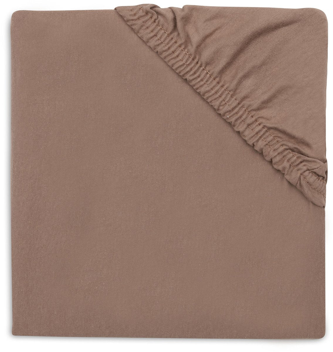 Jollein hoeslaken ledikant - 60x120cm - jersey - milky coffee
