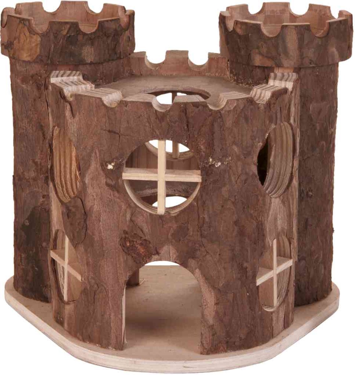 Trixie nature - jouet pour rongeur - château de jeu matti - 17x15x12 cm