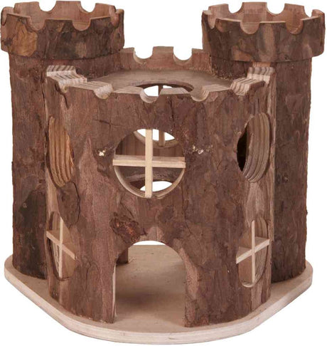 Trixie nature - jouet pour rongeur - château de jeu matti - 17x15x12 cm