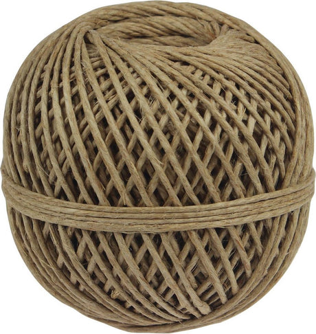 Corde cordelette en lin sans marque sans marque composée de 3 torons, pelote de 140 g, +- 65 m
