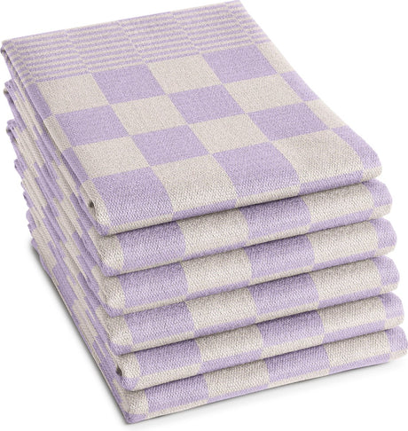 Ddddd torchon bbq pastel lilas 6 pcs