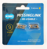 KMC Chain de vélo 9r Ti-n Gold 6.6 mm