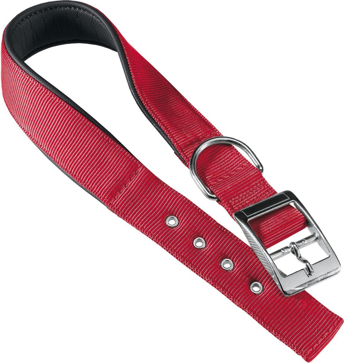 Ferplast collier pour chien daytona 45 x 2,5 cm acier nylon rouge