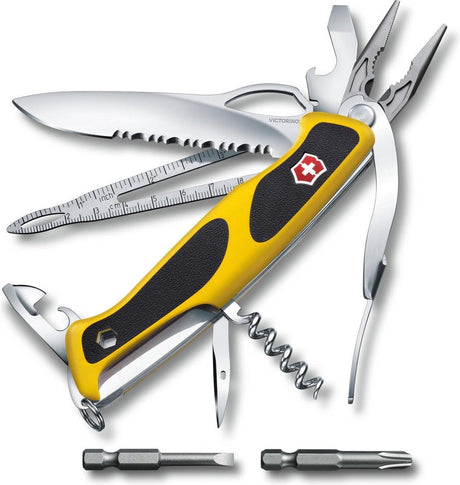 Couteau de poche Victorinox - ranger grip boatman - 21 fonctions - jaune+doux