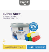 Creall Suppersoft Clay 5 couleurs, 1750gr.