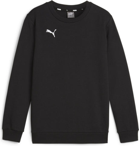 Puma teamgoal casuals ras du cou sweat jr pull de sport pour garçons - noir-blanc