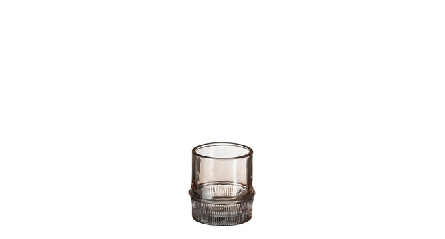 Theelicht houder pjotr glas - h8xd7,5cm