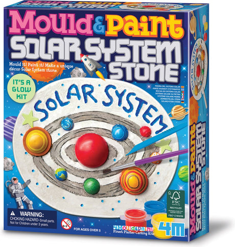 4m crafts - verser et peindre - pierre du système solaire - jouets créatifs - paquet de loisirs - 5+