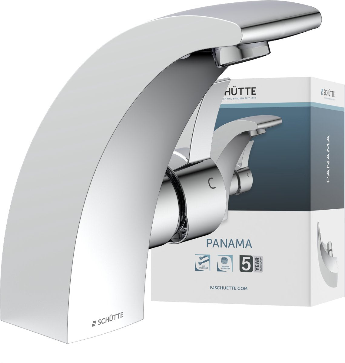 Mixer de lavabo de Schütte Panama Chrome -Colored