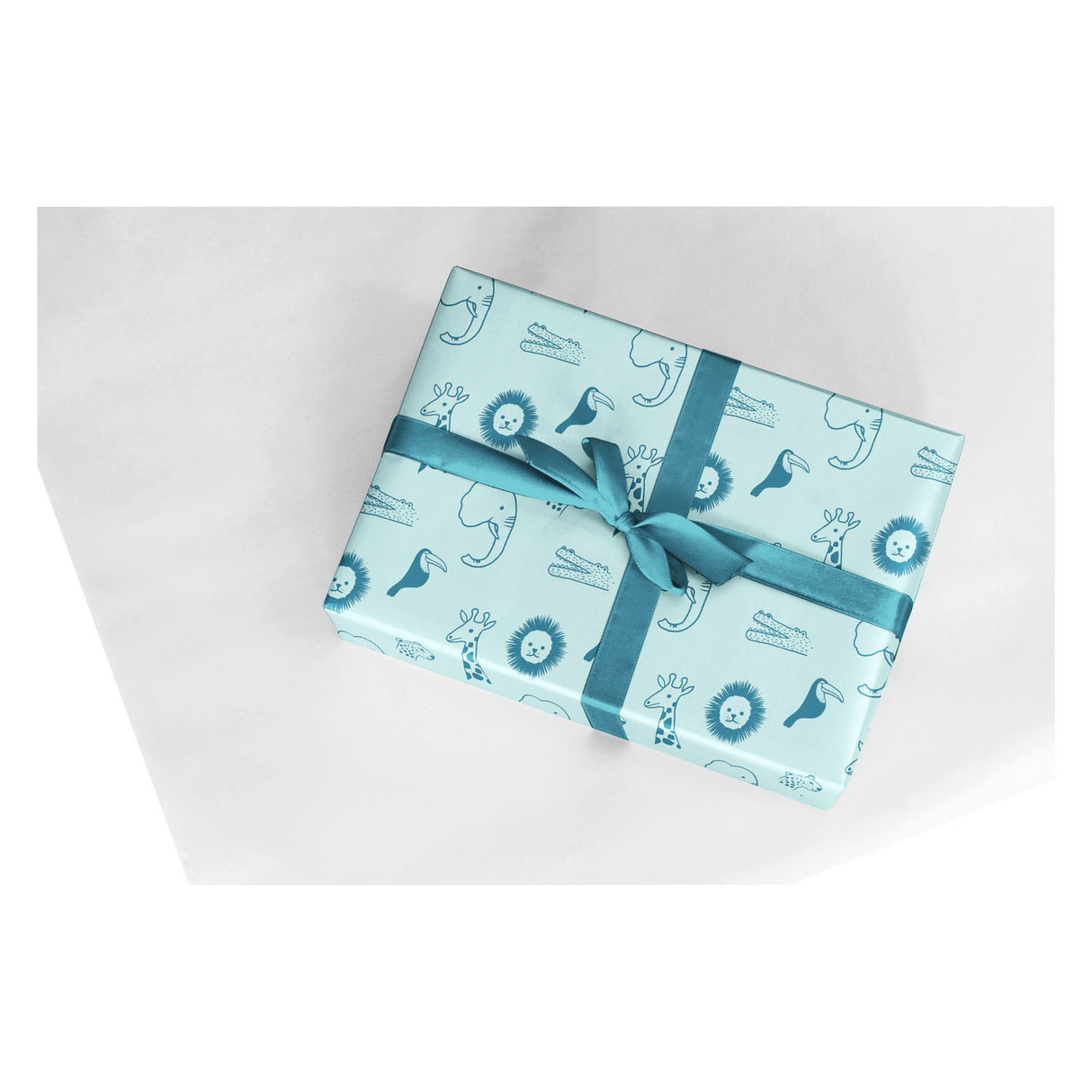 Papier d'emballage Rotolux pour bébés animaux sauvages, 3 m.