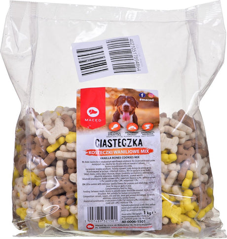 Mace-d Maced Bones Cookies Vanille Mix - Snack pour chien - 1 kg