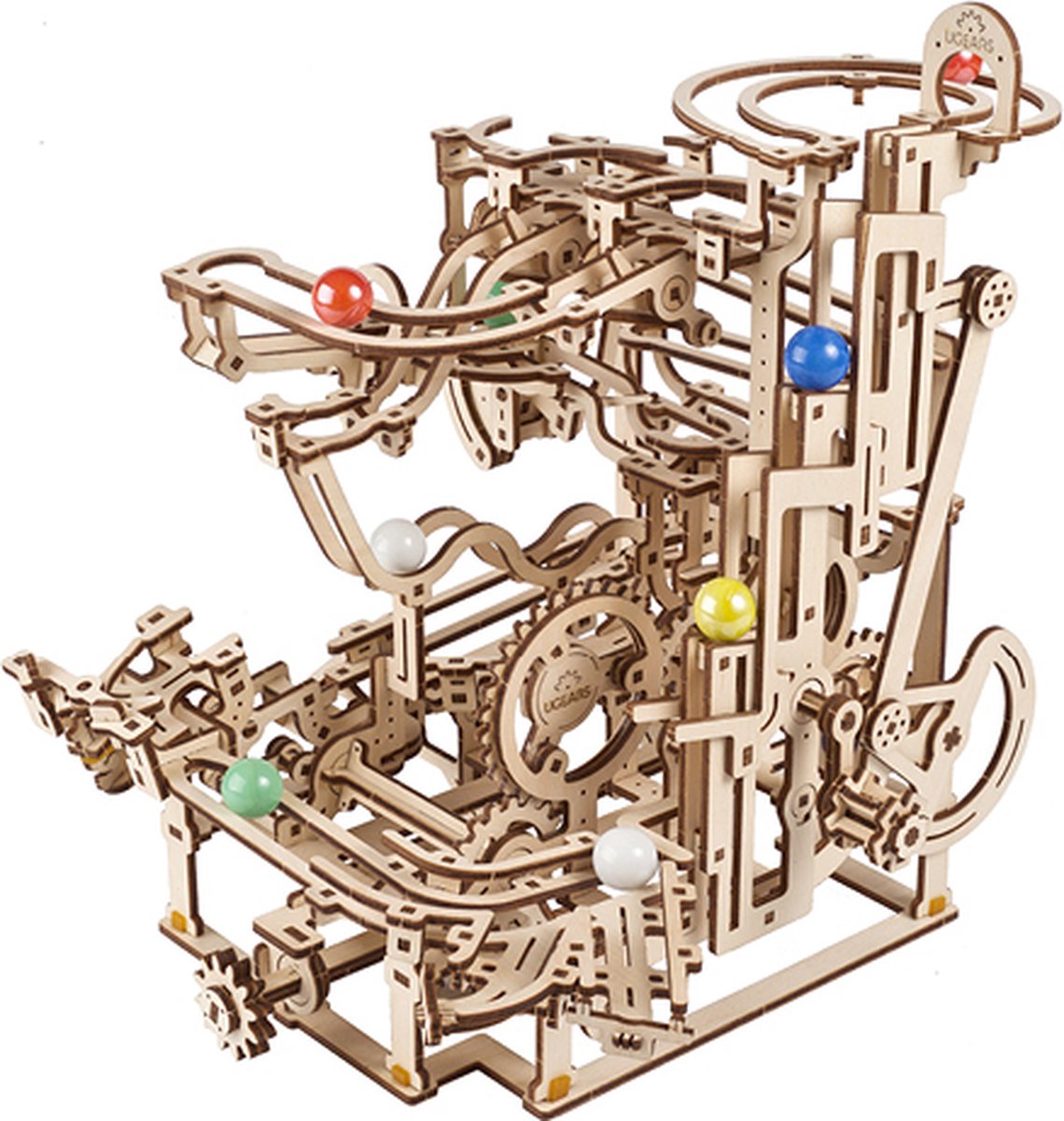 Modèle 3D en bois Ugears - monte-escalier à rail en marbre 315 pièces