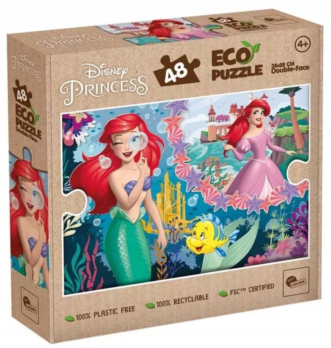Lisciani Disney Eco Puzzle Mini Df 48 Ariel