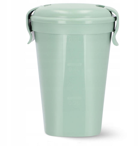 Pot de yaourt Curver smart to go - tasse de muesli - 0,6 l - vert - 100 % étanche - va au micro-ondes