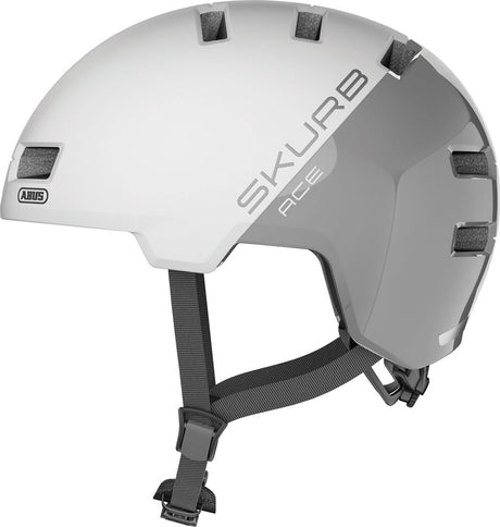 Abus casque skurb ace l argent blanc