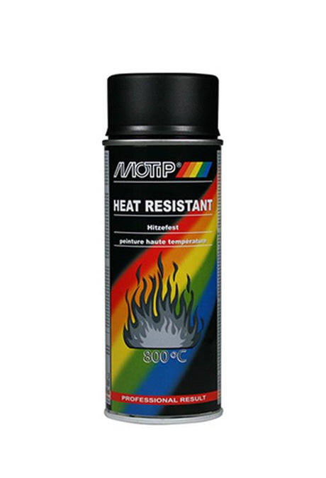 Pulvérisation de laquer motip motip noir résistant à la chaleur (400 ml)