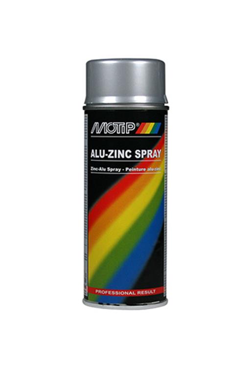 Bombe aérosol Motip 400ml spray aluminium zinc