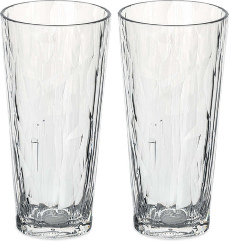 Koziol - club de super verre no. 19 verre 250 ml lot de 2 pièces - thermoplastique - transparent -