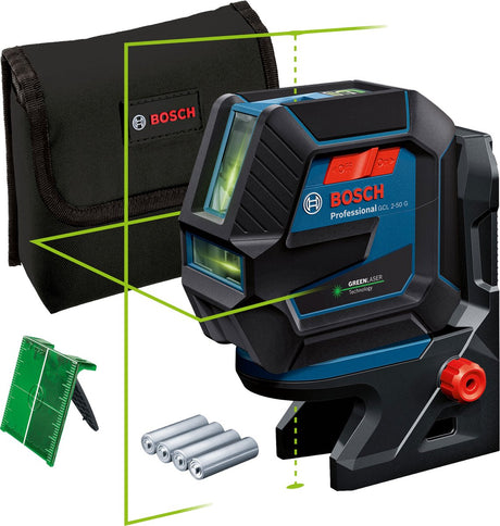 Bosch professional gcl 2-50 g laser lignes croisées vert - 0601066m00