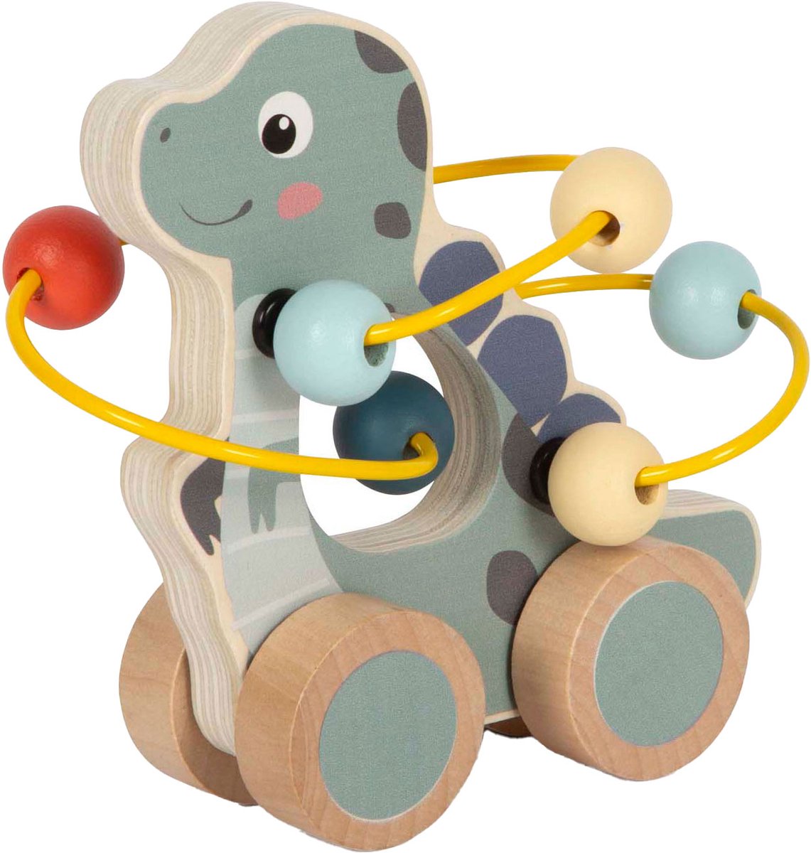 Small foot - figurine à pousser en bois, dinosaure en spirale à moteur