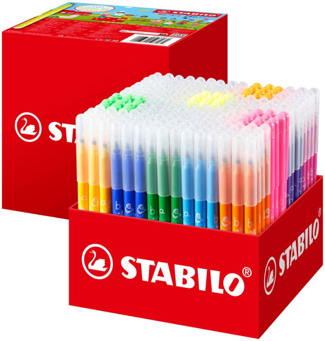 Stabilo trio a-z - viltstift - met ergonomische driekantige gripzone - schoolverpakking met 240 stuks