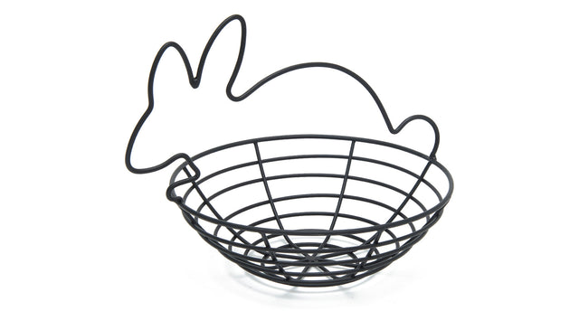 Metal rabbit basket ø23x23cm