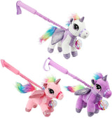 Toi-toys peluche licorne avec canne assortie