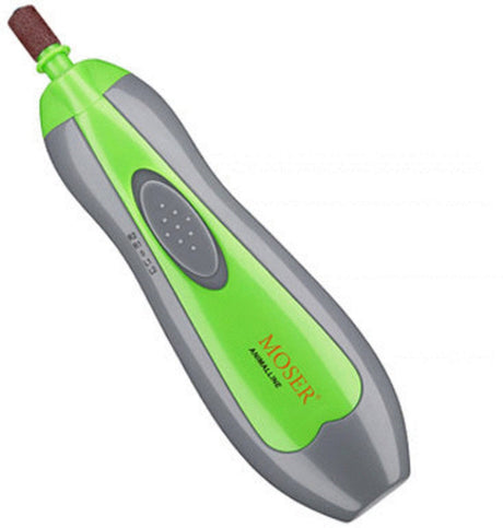Lime à ongles électrique Wahl Moser - Ciseaux à ongles pour chien - Coupe-ongles pour chien - Coupe-ongles pour chien - Gris vert