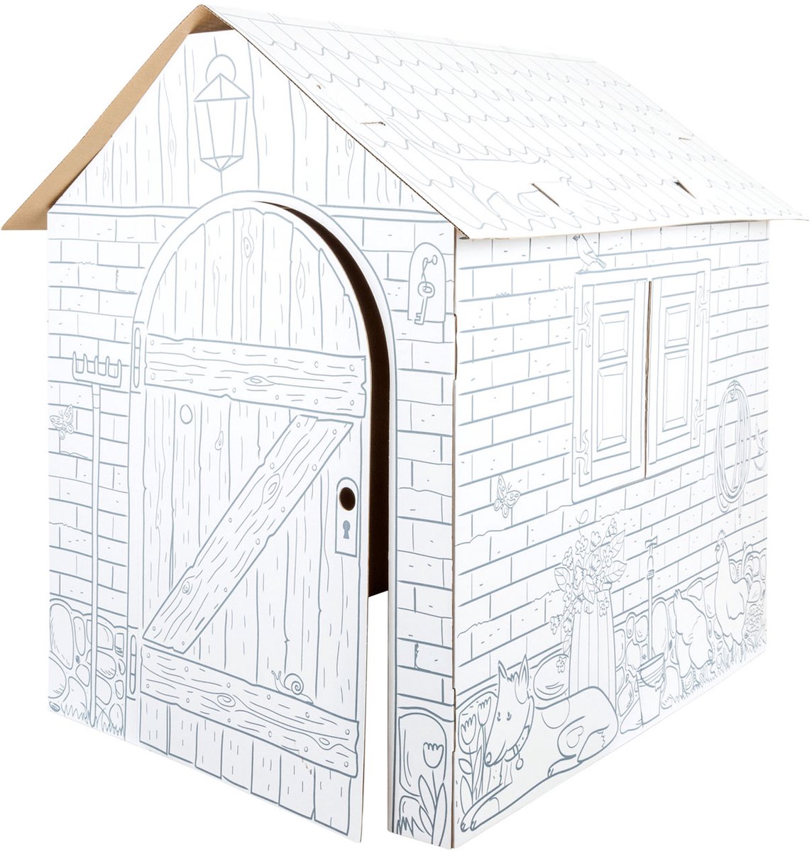 Petit pied - Cardboard Speelhuis Farm, 87x71x88cm